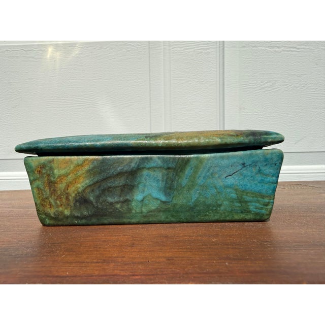 Early 20th Century Alvino Bagni Sea Garden Pottery Lidded Box For Sale - Image 9 of 11