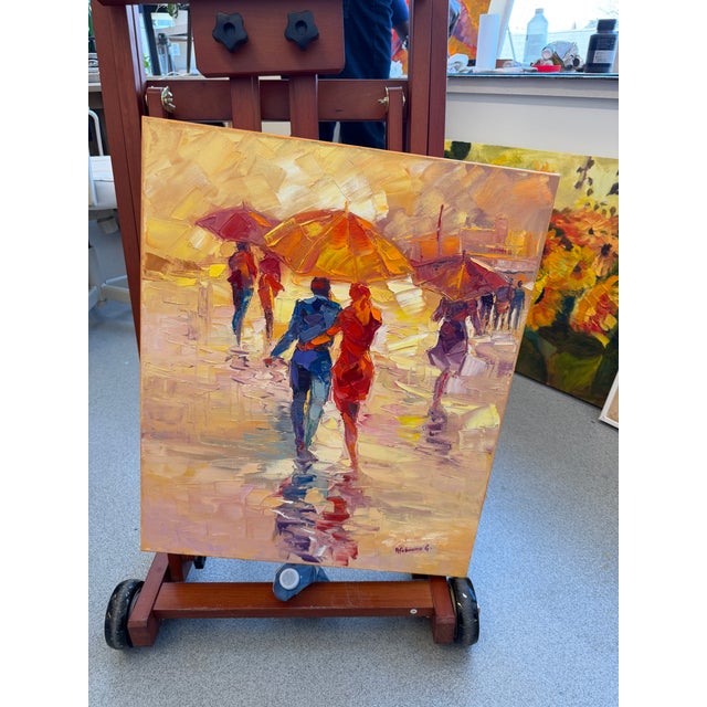 Textile A Shared Shelter, Godfrey Afebuame (2026) Oil on Canvas For Sale - Image 7 of 8