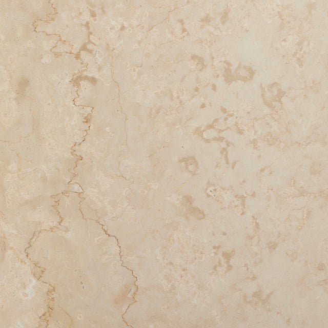 2020s Four Hands Oakland Square Outdoor End Table - Outdoor Cream Marble For Sale - Image 5 of 9