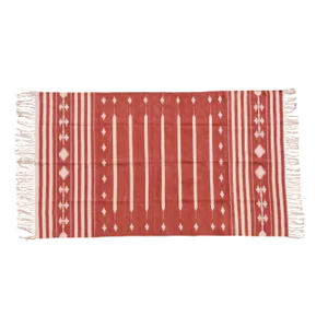 Marigold Rug, 4x6, Red & White