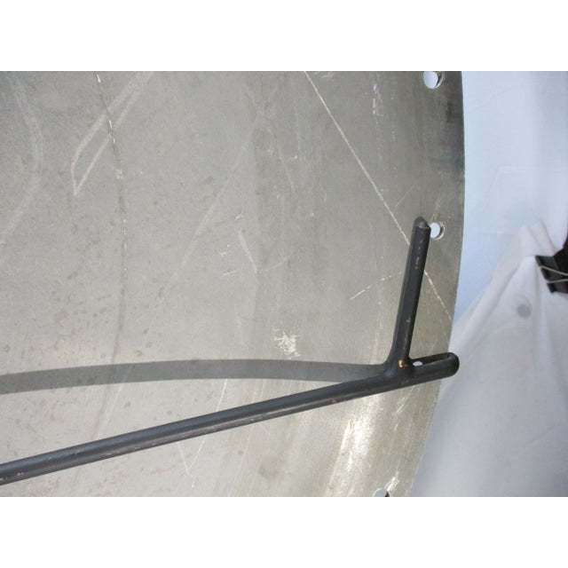 Metal Large Buffed Steel Cap Sculpture For Sale - Image 7 of 8