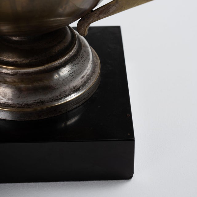 1930s France Art Deco Silver Stone Statue For Sale - Image 11 of 15