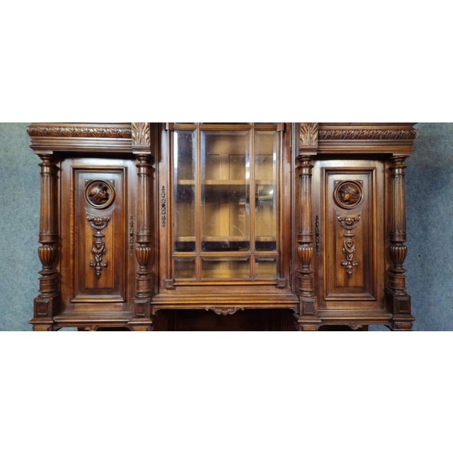 Renaissance Style Carved Cupboard, 1800s For Sale - Image 5 of 18