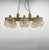 Vintage wooden chandelier made of wood and glass in former Czechoslovaia in the 1970s. Bulbs: 6 x E25-E27. Up to 250V...