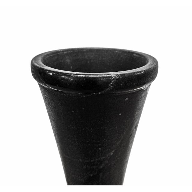 Mid 20th Century Black Marble Vase For Sale In New York - Image 6 of 12