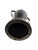 Black Italian Black Glass and Stainless Steel Vases - A Pair For Sale - Image 8 of 8