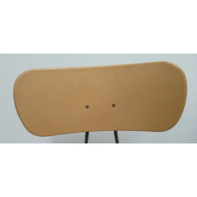 Vintage Toledo Drafting Industrial Medium Counter Swivel Bar Stool Chair GG For Sale - Image 4 of 12