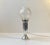 Small Art Deco Silver-Plated Table Lamp with Etched Glass Dome, 1930s For Sale - Image 10 of 10