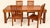Vintage Dining Table and Chairs Set in Sheesham Wood, 2000s, Set of 5 For Sale - Image 11 of 11