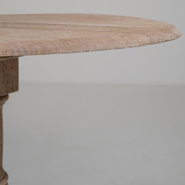 Foldable Oak Side Table France Early 1900s For Sale - Image 4 of 13