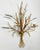 Hollywood Regency Vintage Tole Gilt Sheaf of Wheat Candle Wall Sconce For Sale - Image 3 of 6