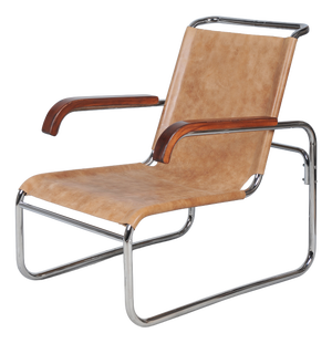 Czech Bauhaus Chrome Armchair attributed to M. Breuer for Thonet, 1920s
