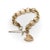 Victorian Late 19th Century Victorian 9k Gold Gate Bracelet With Padlock Heart Clasp For Sale - Image 3 of 8