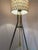 Brown Floor Lamp with Raffia Structure Weave and Chrome Frame For Sale - Image 8 of 11