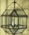 Metal Large Antique Copper & Glass Octagonal Ceiling Lantern/Chandelier/Pendant For Sale - Image 7 of 12
