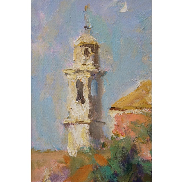 Wood Venice Reflections Leonard Wren Impressionist Oil Painting Canal San Stae For Sale - Image 7 of 12