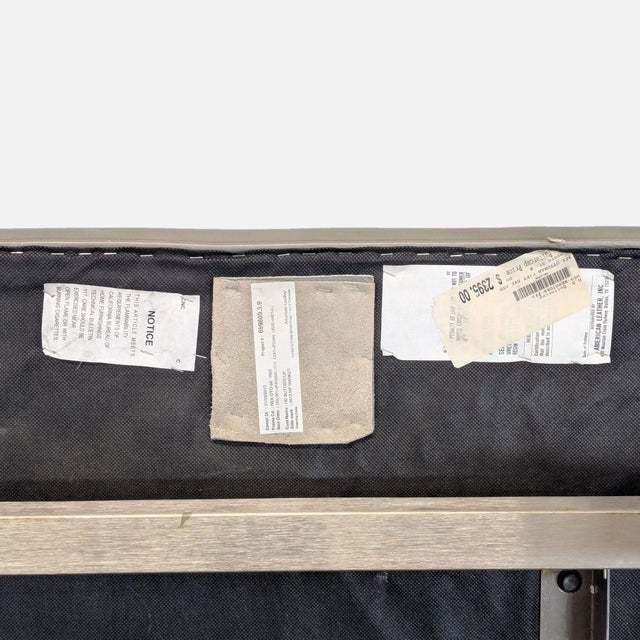 Chrome Hd Buttercup Tufted Leather and Chrome Bench For Sale - Image 8 of 8