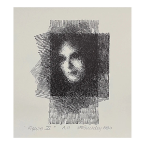 1980 Harry Buckley Figure VI Black & White Lithograph