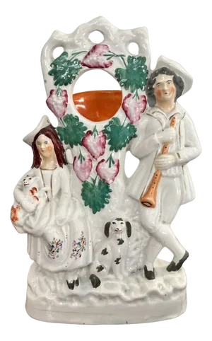 Victorian Watch Holder from Staffordshire, 1880s