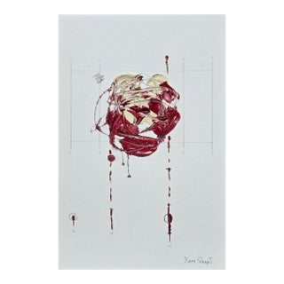 9.5" by 14.2" Unframed Organic Modern Original Botanical Floral Painting For Sale