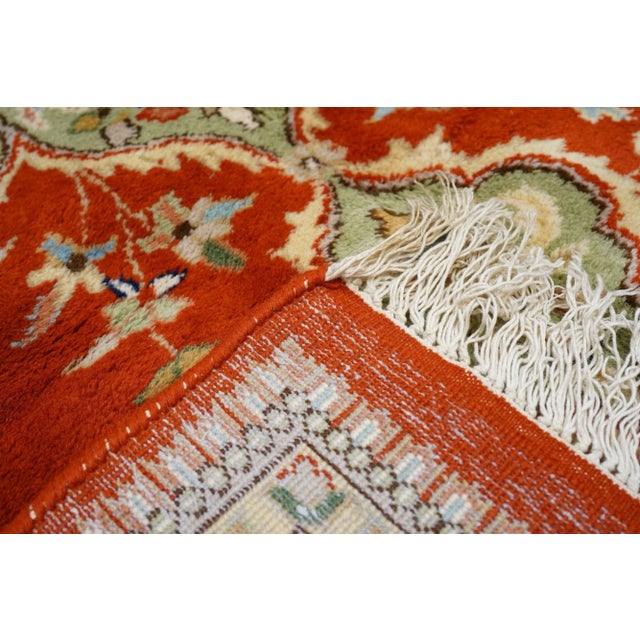 Contemporary Hand Knotted Red Tabriz Rug 8'10'' X 11'10'' For Sale - Image 10 of 12