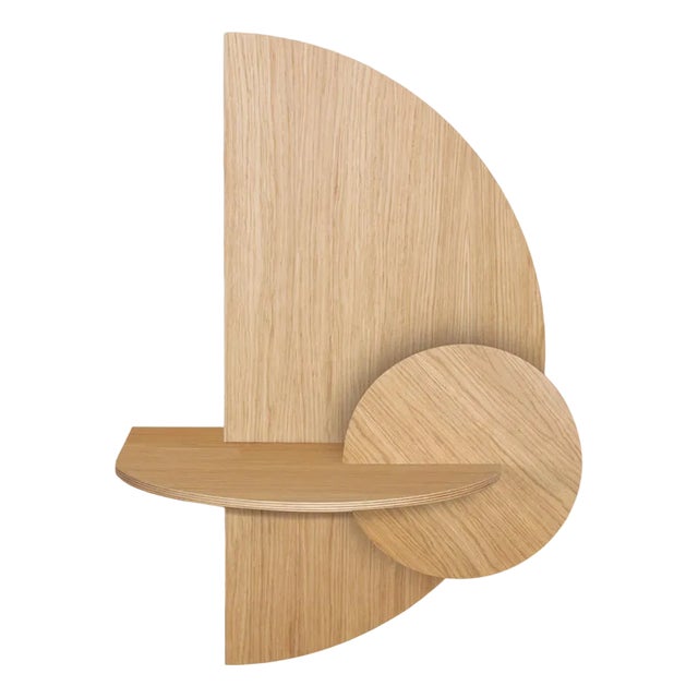 Alba L Nightstand in Oak by Daniel García Sánchez for Woodendot For Sale