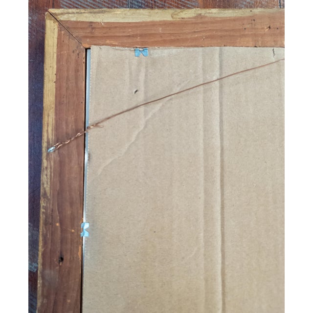 19th Century American Lemon Gold Frame With Hand Colored English Print For Sale - Image 13 of 13