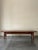 Wood Mid Century Modern Walnut + Travertine & Iron Coffee Table For Sale - Image 7 of 7