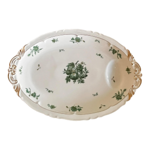 14 X 9 Vintage Set of 2 Haviland Serving Platters Limoges Chevalier Traditional Green France Floral Farmhouse French Country English Cottage