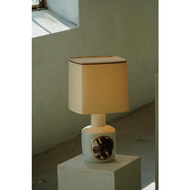 1960s Danish Modern Porcelain Table Lamps from Bing & Grøndahl, 1960s, Set of 2 For Sale - Image 5 of 18
