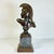 1970s Vintage Folk Art Neoclassical Roman Centurion Warrior Sculpture Bust, Artist Signed For Sale - Image 9 of 14