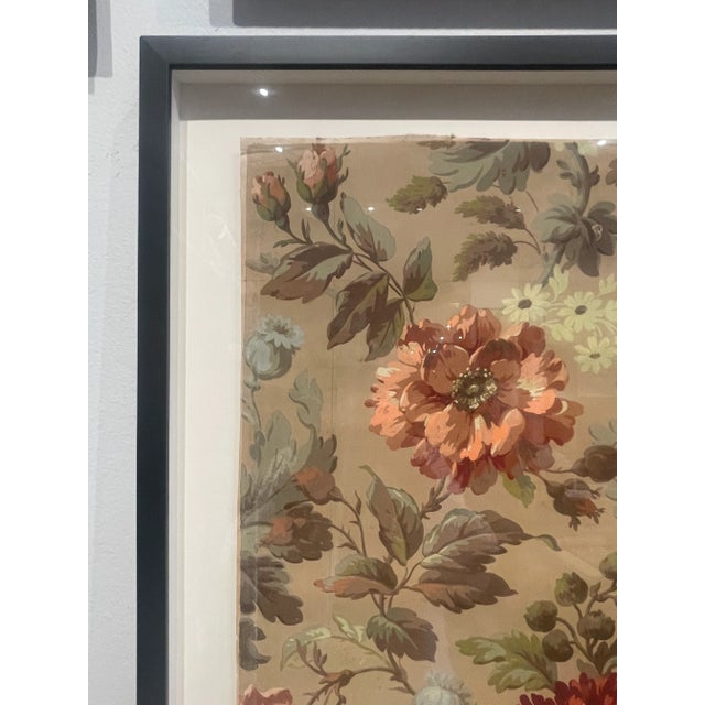 Early 20th Century Antique French Hand Painted Floral Art For Sale - Image 5 of 12