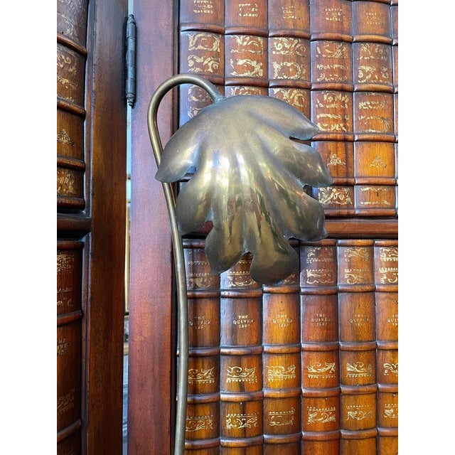 Italian Mirrored Heron Floor Lamp in Brass and Gilt, 1950 For Sale - Image 3 of 10