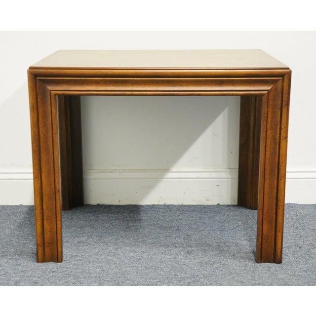 Brown Altavista Lane Bookmatched Burled Walnut Rustic Americana 22x28" Accent End Table 1657-05 For Sale - Image 8 of 10