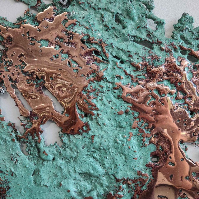 Copper "Splash" Sculpture, 35.75 Inches, 17.3 Pounds (#H0324 Michigan) For Sale In Greenville, SC - Image 6 of 7