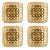Square Shaped Bubble Glass Wall Lights by Glashütte for Limburg, 1970s, Set of 2 For Sale - Image 11 of 11