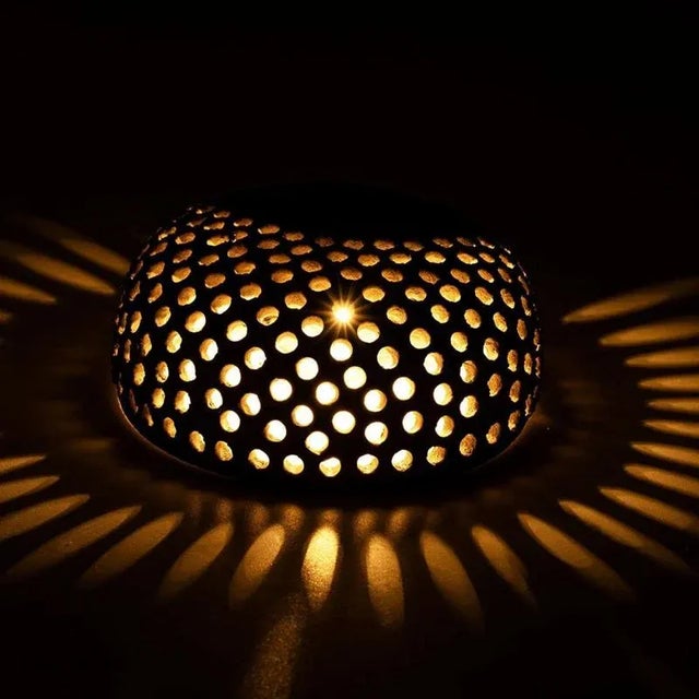 Danish Ceramic Wall Light in the style of Axella, 1970 For Sale - Image 9 of 11