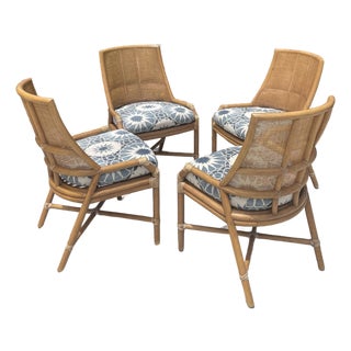 McGuire Baker Dining Chairs, Hayes Collection, a Set of 4 For Sale