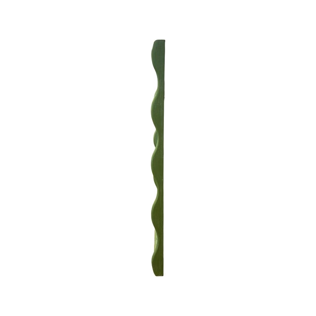 Willow Scalloped Mirror Green For Sale In Chicago - Image 6 of 11