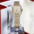 Metal Cartier Panthere Jumbo in 18k Gold Factory Diamond Pave Dial & Bracelet Watch For Sale - Image 7 of 16