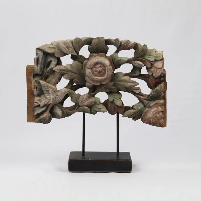 19th Century Woodcarving With Stand For Sale In Philadelphia - Image 6 of 7