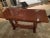 1950s Art Deco Style Mahogany Wood Dining Table / Console For Sale - Image 4 of 12