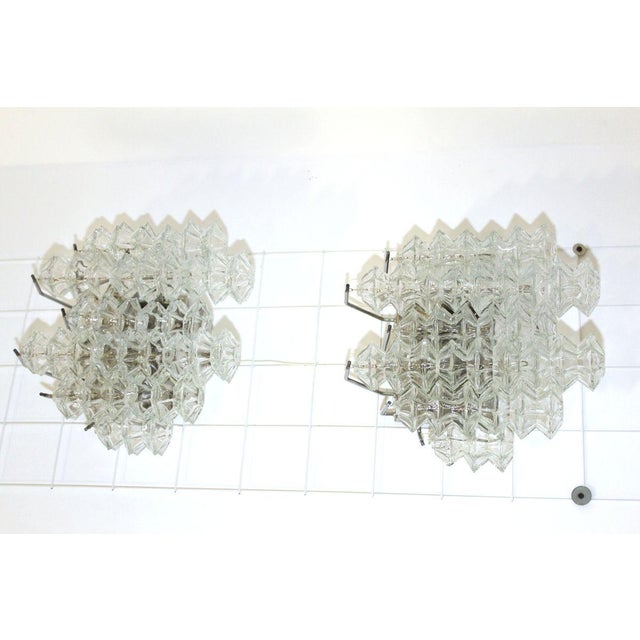 Kalmar Large Chrome Pagoda Sconces by J. T. Kalmar, 1960s, Set of 2 For Sale - Image 4 of 18