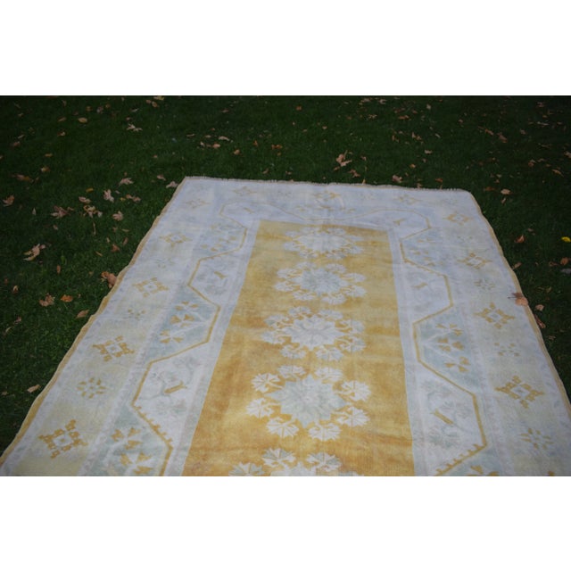 Turkish Milas Rug With Soft Color For Sale - Image 4 of 11