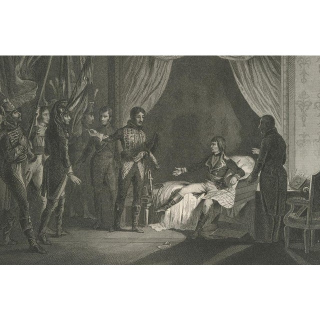 After Adolphe Roehn, Napoleon Accepts Captured Banners in Milan, Engraving, 1840 For Sale - Image 5 of 9