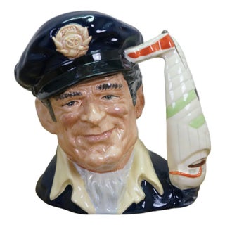 Royal Doulton English Traditional Nautical Yachtsman Sailboat Toby Character Jug For Sale