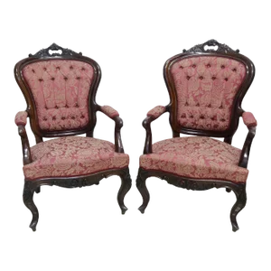 Mid 19th Century Pair of Traditional Armchairs