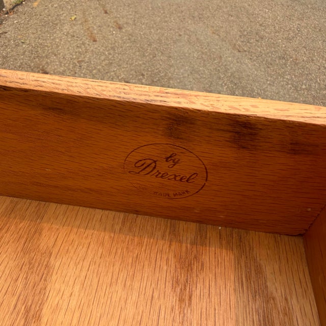 Mid 20th Century Kipp Stewart for Drexel “Declaration” Walnut Mid Century Modern Highboy Dresser For Sale - Image 12 of 12