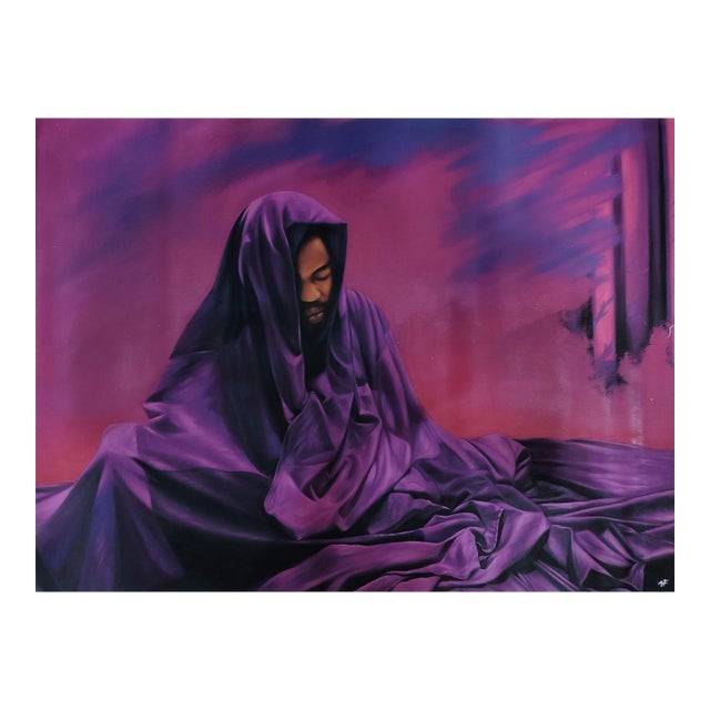 Sanctuary Iv, Oil on Canvas, Unique Contemporary Painting, Franklin Ifeanyi Igwenagu (2025) For Sale