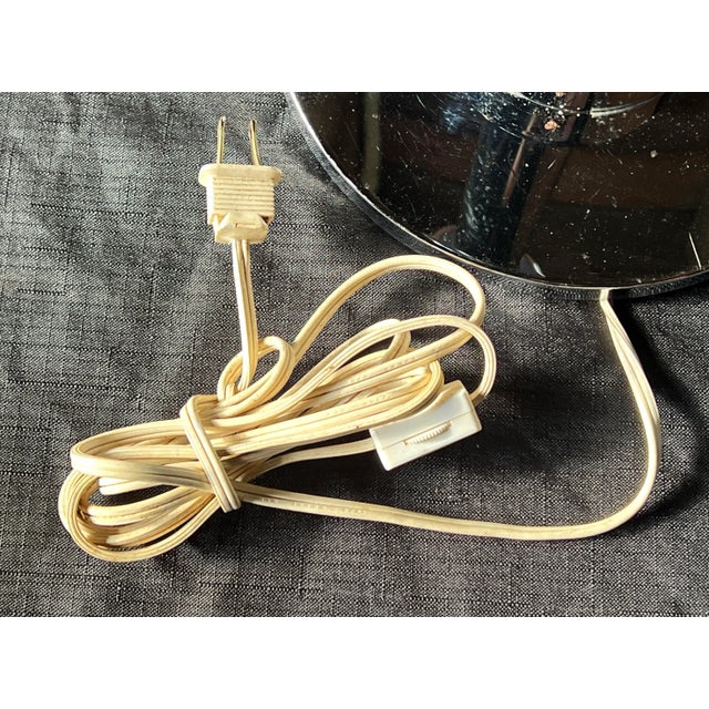 Mid Century Modern 1970's French Chrome & Glass Table Lamp by s.c.e. For Sale - Image 9 of 9